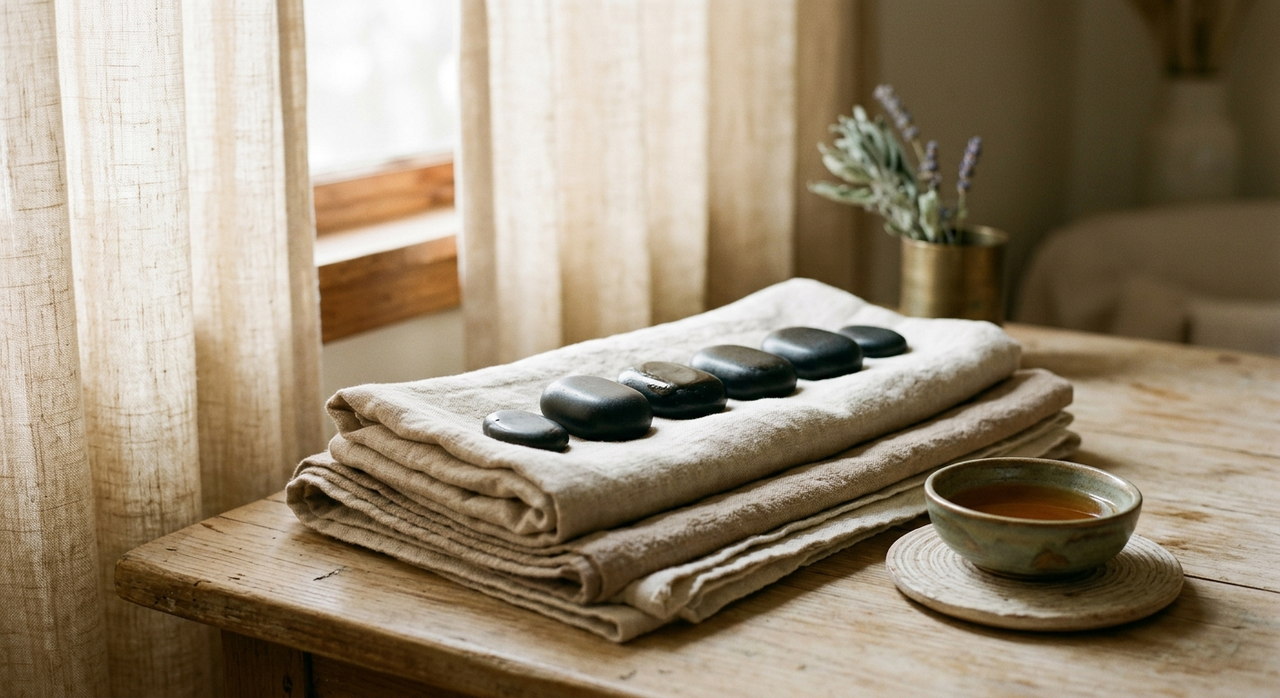 Massage aux pierres chaudes
